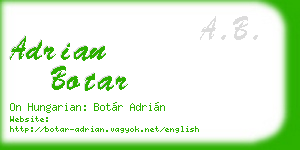 adrian botar business card