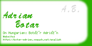 adrian botar business card